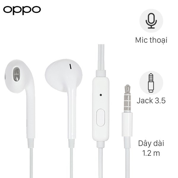 [HỎA TỐC] Tai nghe Có dây OPPO MH135 Chính Hãng Bảo Hành 12 Tháng