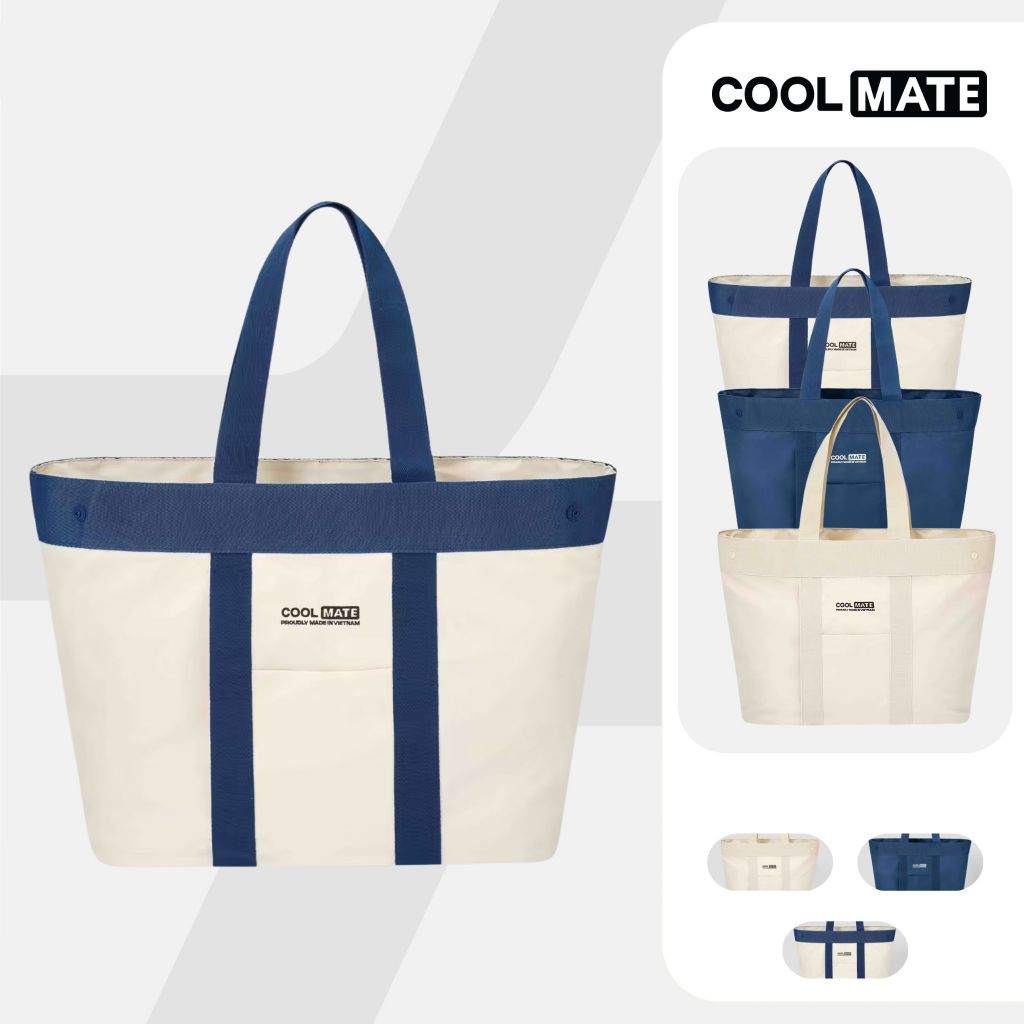 Túi Tote Bag Coolmate All Day Size 37-38 -17 cm Đa Năng