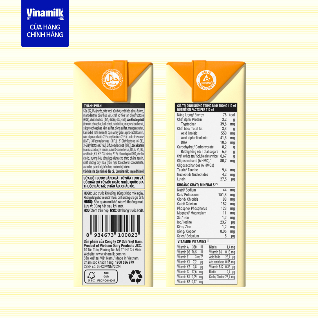 Thùng 48 hộp Sữa pha sẵn Vinamilk Optimum Gold 110ml | BigBuy360 - bigbuy360.vn