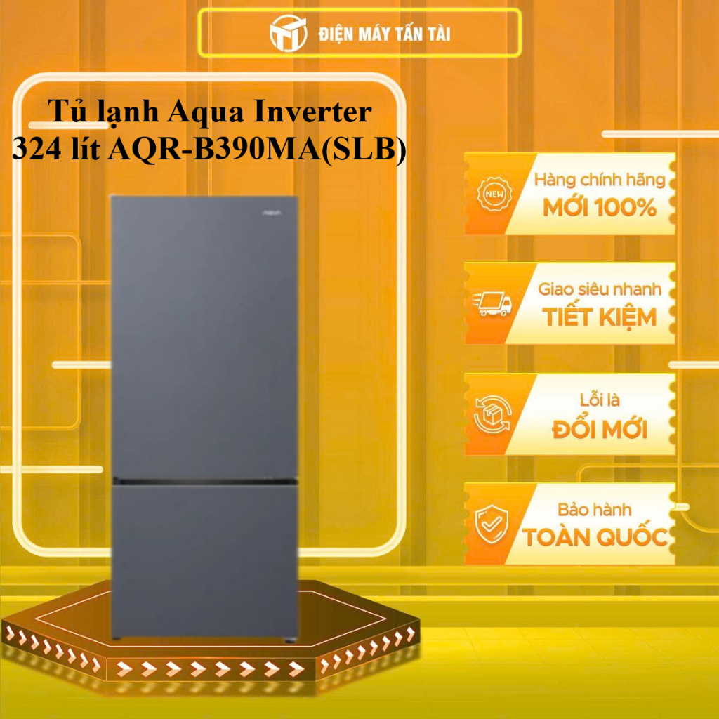 AQR-B390MA(SLB) - Tủ lạnh Aqua Inverter 324 lít AQR-B390MA(SLB) - GIAO TOÀN QUỐC