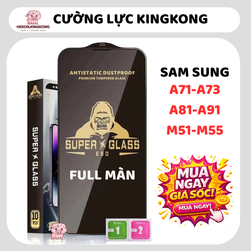 Cường lực SAM SUNG A51,A52,A53,A54,A55,A56,M20,A10S,M10,A11,M11,A21S,M35