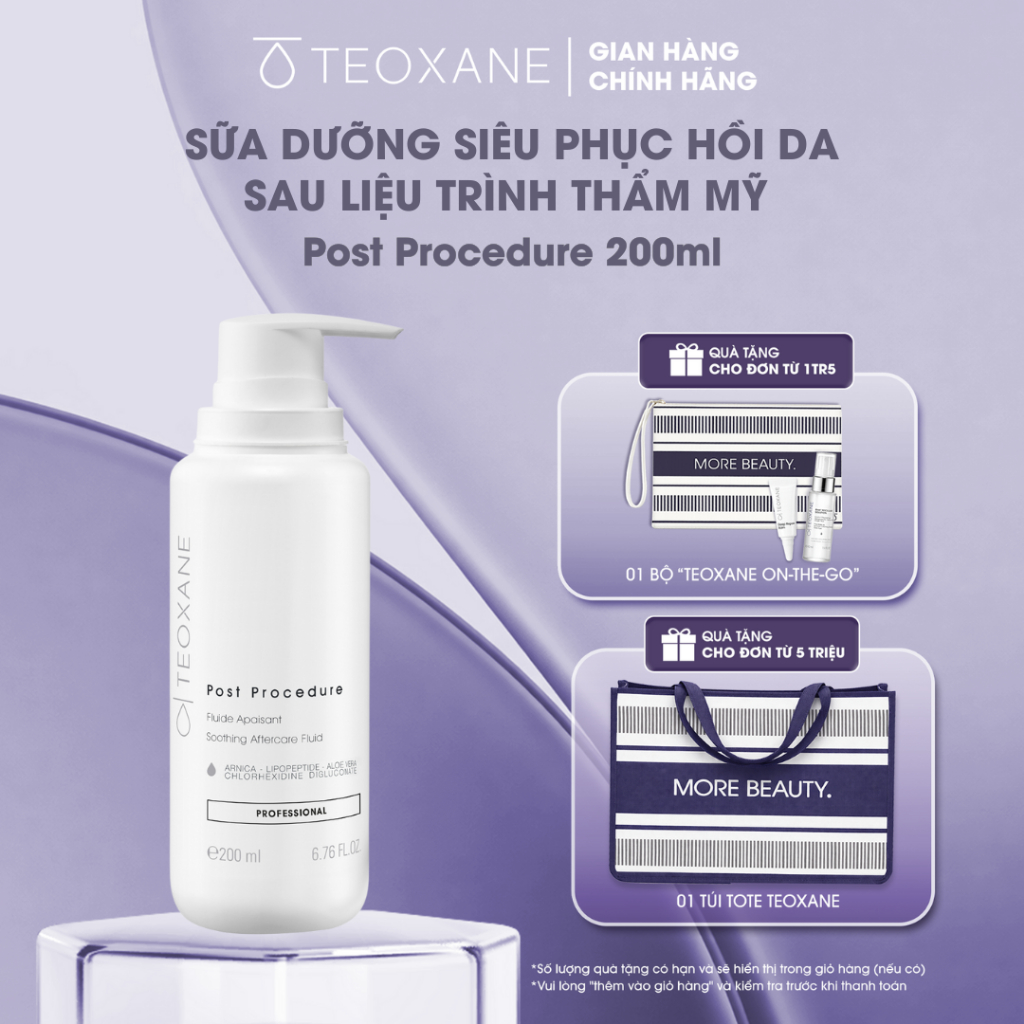 Sữa dưỡng phục hồi làm dịu da treatment Teoxane Post Procedure