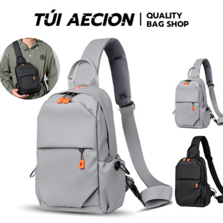 【AECION】Túi đeo chéo nam chống nước, Túi chéo nam nhiều ngăn thời trang Hàn Quốc