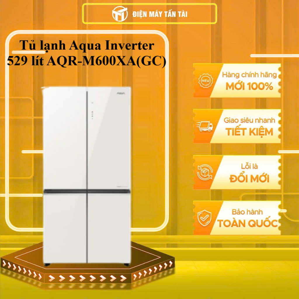 AQR-M600XA(GC) - Tủ lạnh Aqua Inverter 529 lít AQR-M600XA(GC) - GIAO TOÀN QUỐC