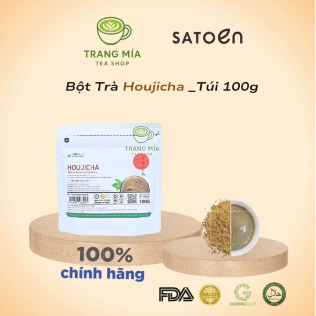 Bột trà Satoen Houjicha Special - size 100g