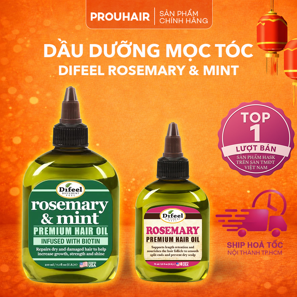 [HASK] Tinh Dầu Dưỡng Tóc Difeel Rosemary & Mint Premium Hair Oil - Hỗ Trợ Mọc Tóc, Chắc Khỏe Tóc