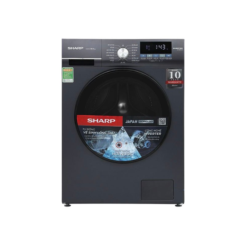 ES-FM90CB-SB - Máy Giặt Sharp Inverter 9 Kg