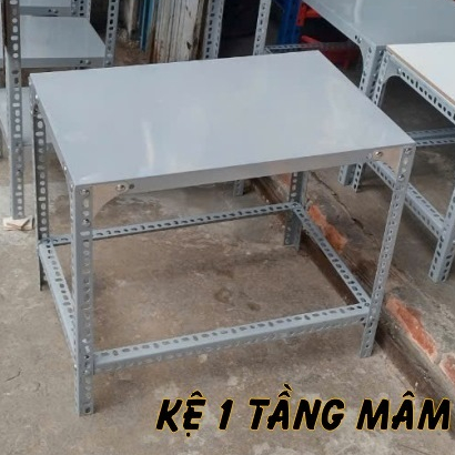 Kệ 1 tầng - Mã số: V40.02 (D60cm x R40cm x C60cm)-Đã đủ bộ kệ. Mâm lẻ 40x60 có thể mua lắp thêm