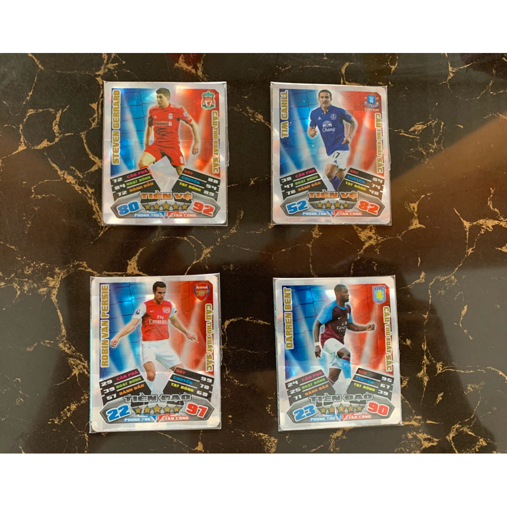 THẺ POCA MATCH ATTAX CẦU THỦ XUẤT SẮC MÙA GIẢI 2011-2012