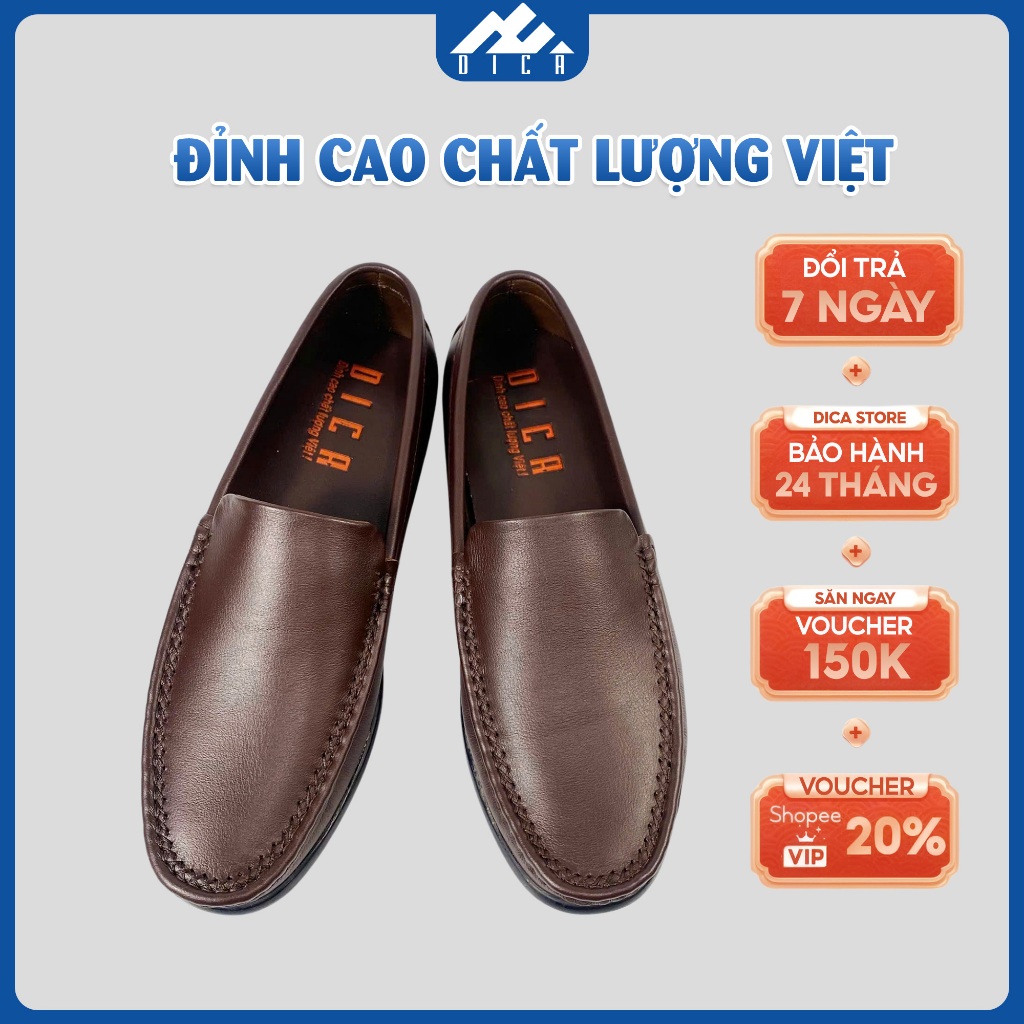 Giày Da Nam DICA Mẫu Mới 2026, Kiểu Dáng Da Trơn, Đường May Chắc Chắn, Tinh Tế,Form Dáng Sang Trọng,