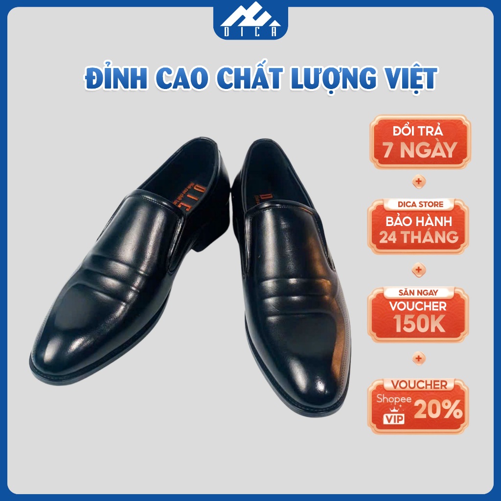 Giày Da Nam DICA Mẫu Mới 2026, Kiểu Dáng Đơn Giản, Tinh Tế, Chất Da Cao Cấp, Form Dáng Sang Trọng