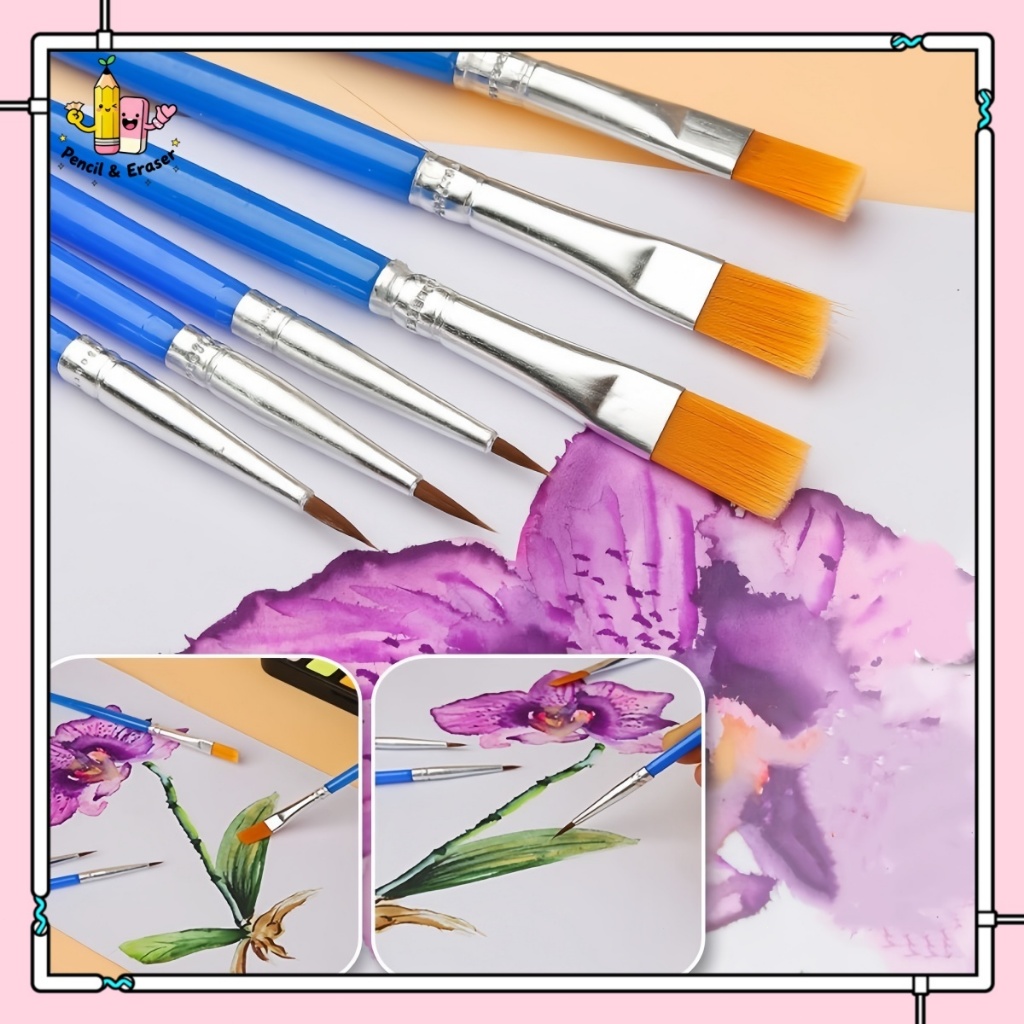 Bộ 10 cọ cao cấp.cọ vẽ tranh. cọ tô màu..tô tượng