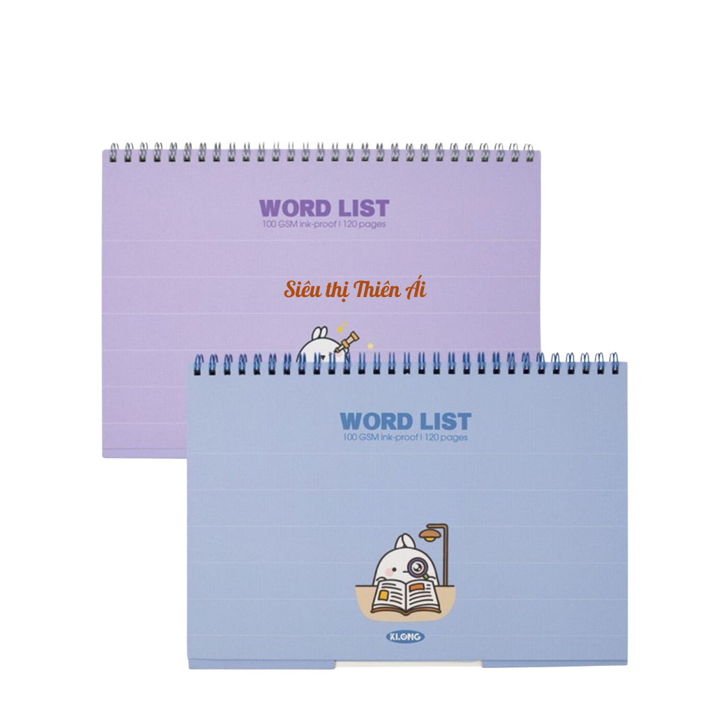 Sổ Học Từ Vựng Word List Klong B5 – 120 Trang, Dòng Kẻ Rõ Nét | KL 917