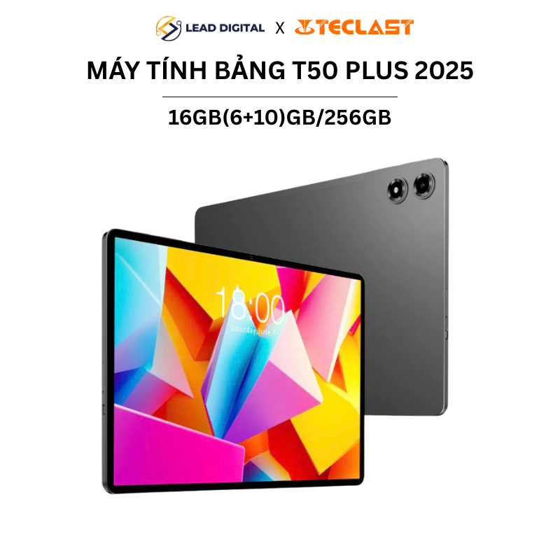 [TẶNG ỐP LƯNG] Máy Tính Bảng TECLAST T50 PLUS 2025 16GB(6+10)/256 FHD 11” 8000mAh Chip Unisoc T7280