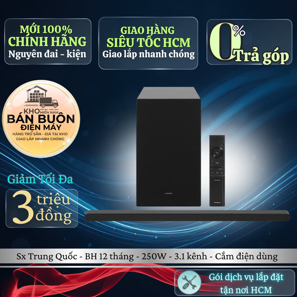 Loa thanh Samsung HW-S700D/XV – 3.1 kênh, Dolby Audio, Bluetooth, Ultra Slim, chính hãng