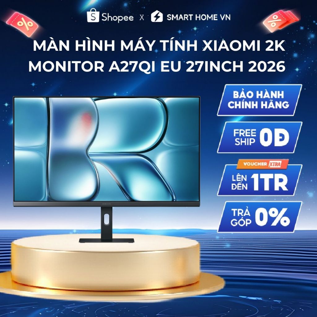 Màn Hình Máy Tính Xiaomi 2K Monitor A27Qi EU 27inch 2026 / 120Hz / 2K / 6ms - Phiên Bản Quốc Tế, Bảo