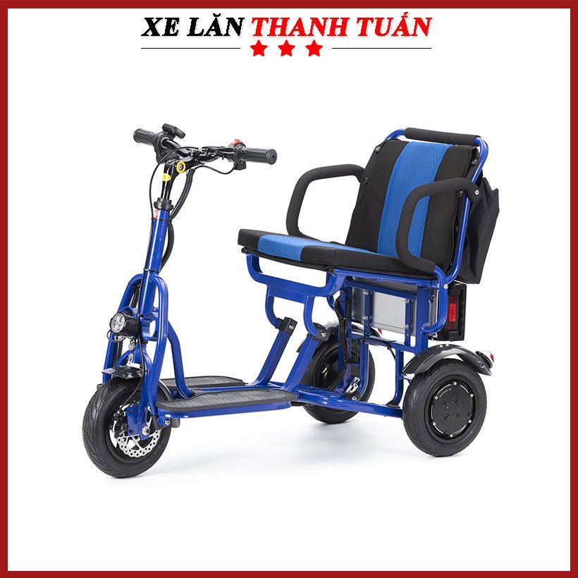 Xe điện 3 bánh gấp gọn YHX-03 pin Lithium nhẹ chỉ 20kg, thao tác gấp gọn di động như vali chỉ 3 giây