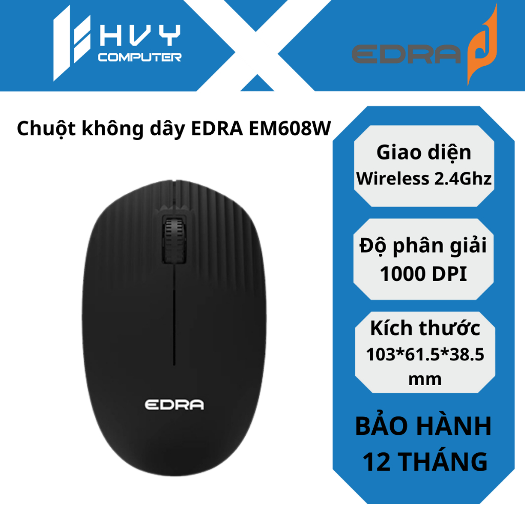 Chuột không dây EDRA EM608W - Hàng chính hãng