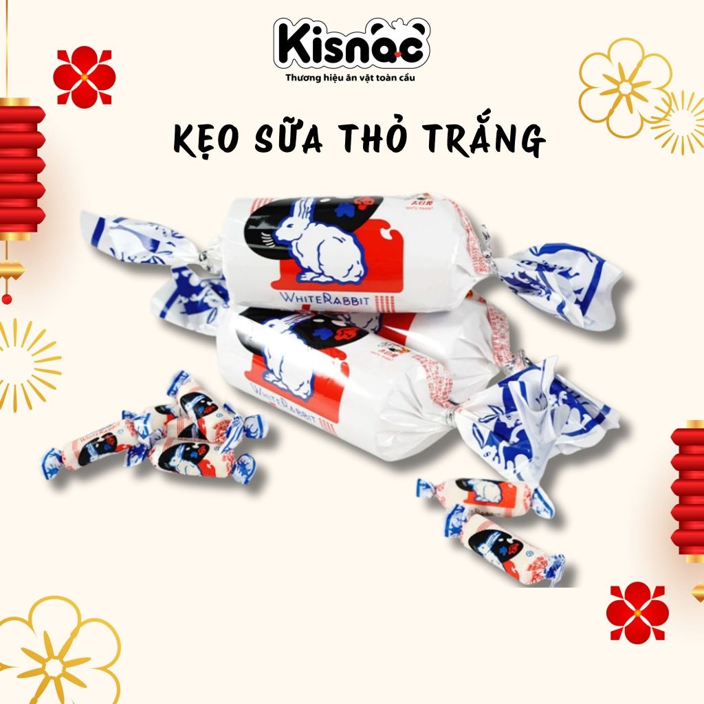 Kẹo Sữa Thỏ Trắng Mini 39G Đồ Ăn Vặt Nhập Khẩu Chính Hãng Hot Trend Giá Rẻ Kisnac
