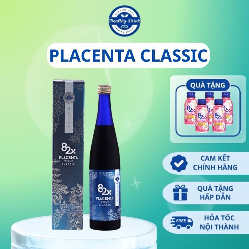 82X Placenta Classic - Nước Uống Hỗ Trợ Duy Trì Tính Nữ, Cải Thiện Sắc Tố Da (500ml/Chai)