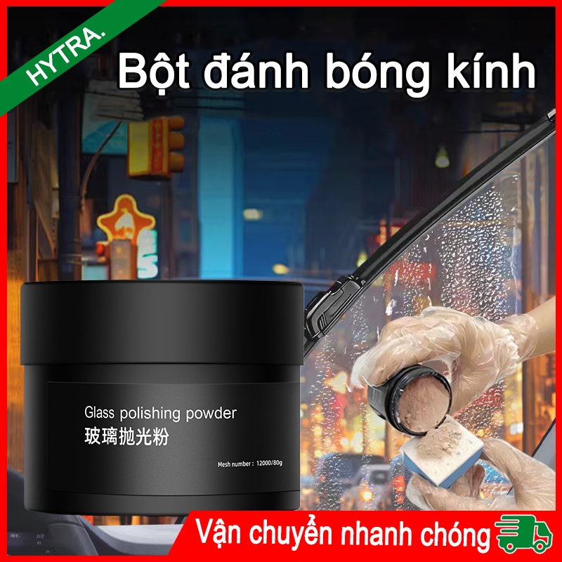 80g Bột Đánh Bóng Thủy Bột vệ sinh kính chắn gió ô tô Chống Bám Bẩn Bảo Vệ Kính