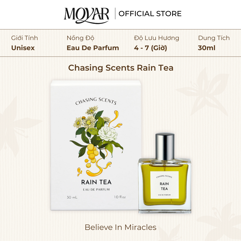 Nước Hoa Chasing Scents Rain Tea | Nước Hoa Unisex | Moyar Perfume