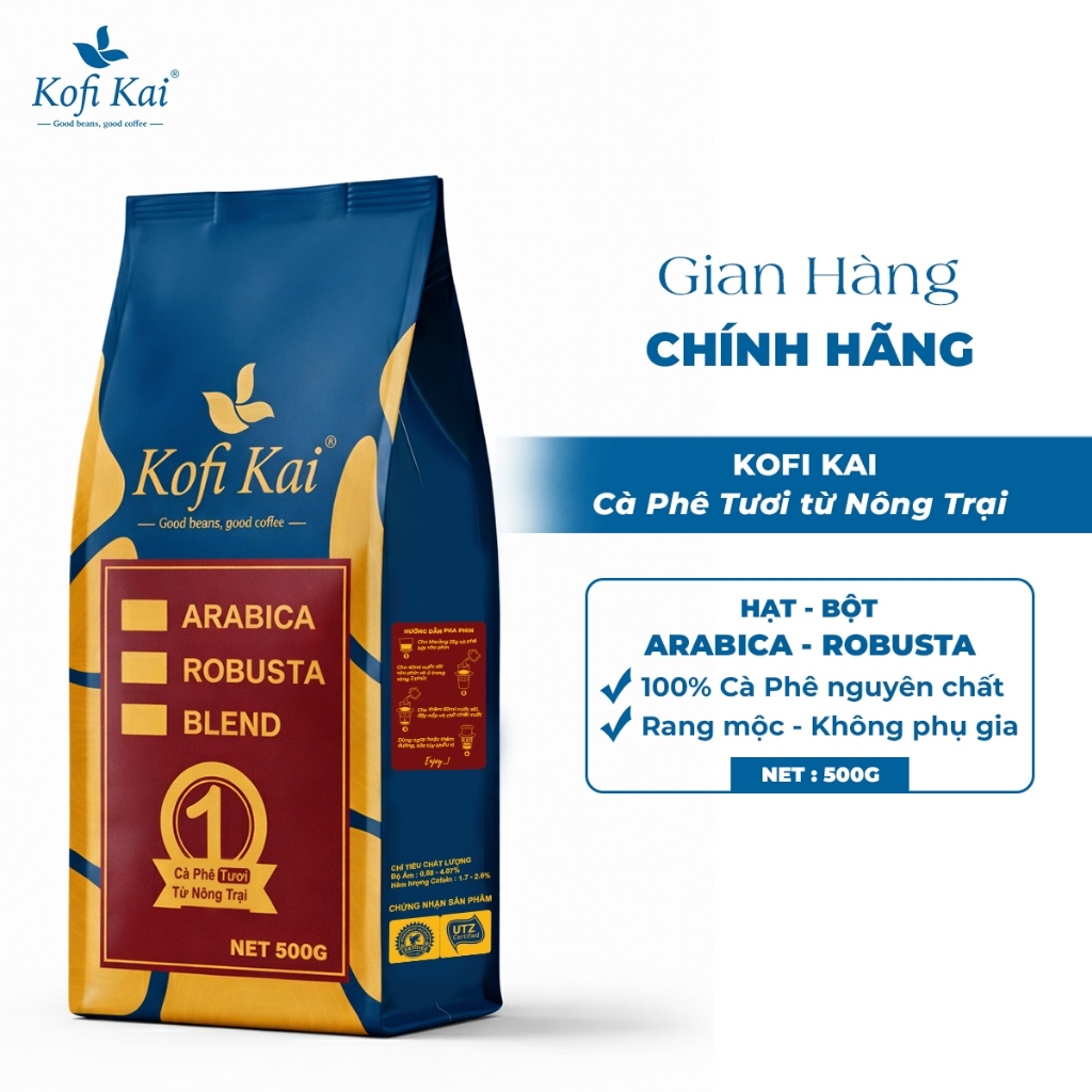 Cà phê pha phin 8:2 ( 80% Robusta+20% Arabica) 500g