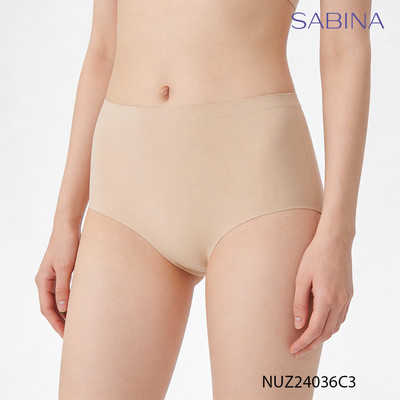[Sabina x Tê Linh] Quần Lót Lưng Vừa Cạp Cao Không Viền May Màu Trơn Panty Zone By Sabina NUZ24036