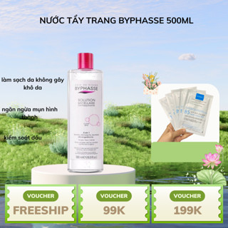 Nước tẩy trang Byphasse làm sạch sâu cho da nhạy cảm MICELLAR MAKE-UP REMOVER 500ml