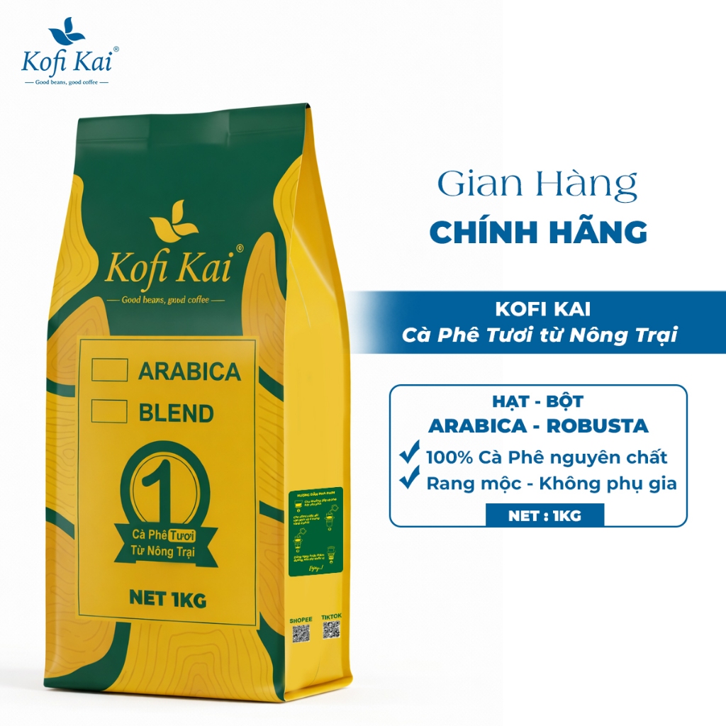 Cà phê Arabica 100% nguyên chất 1KG - 500G - 250G