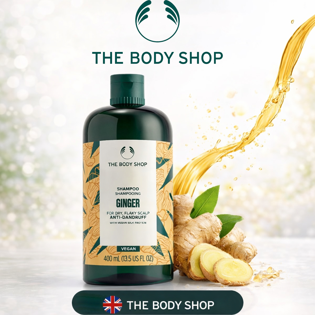 Dầu Gội Gừng Ginger Scalp Care Shampoo 400ml / The Body Shop Ginger Anti Dandruff Shampoo