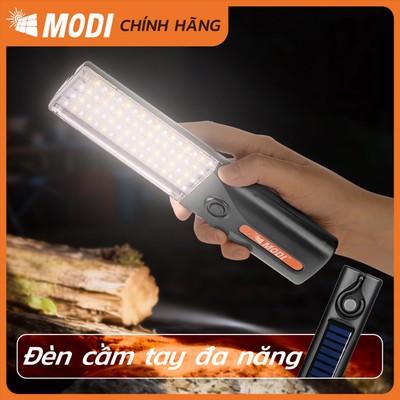 Đèn Pin LED Cầm Tay Cao Cấp MODI SOLAR, Đèn Pin Led  Năng Lượng Mặt Trời Đa Năng Tiện Lợi