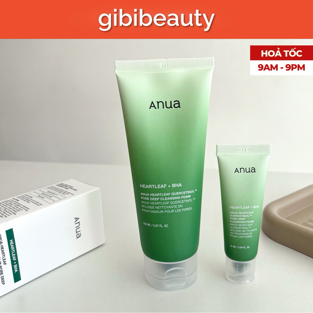 Sữa rửa mặt ANUA Heartleaf Moisture/Quercetinol Cleansing Foam