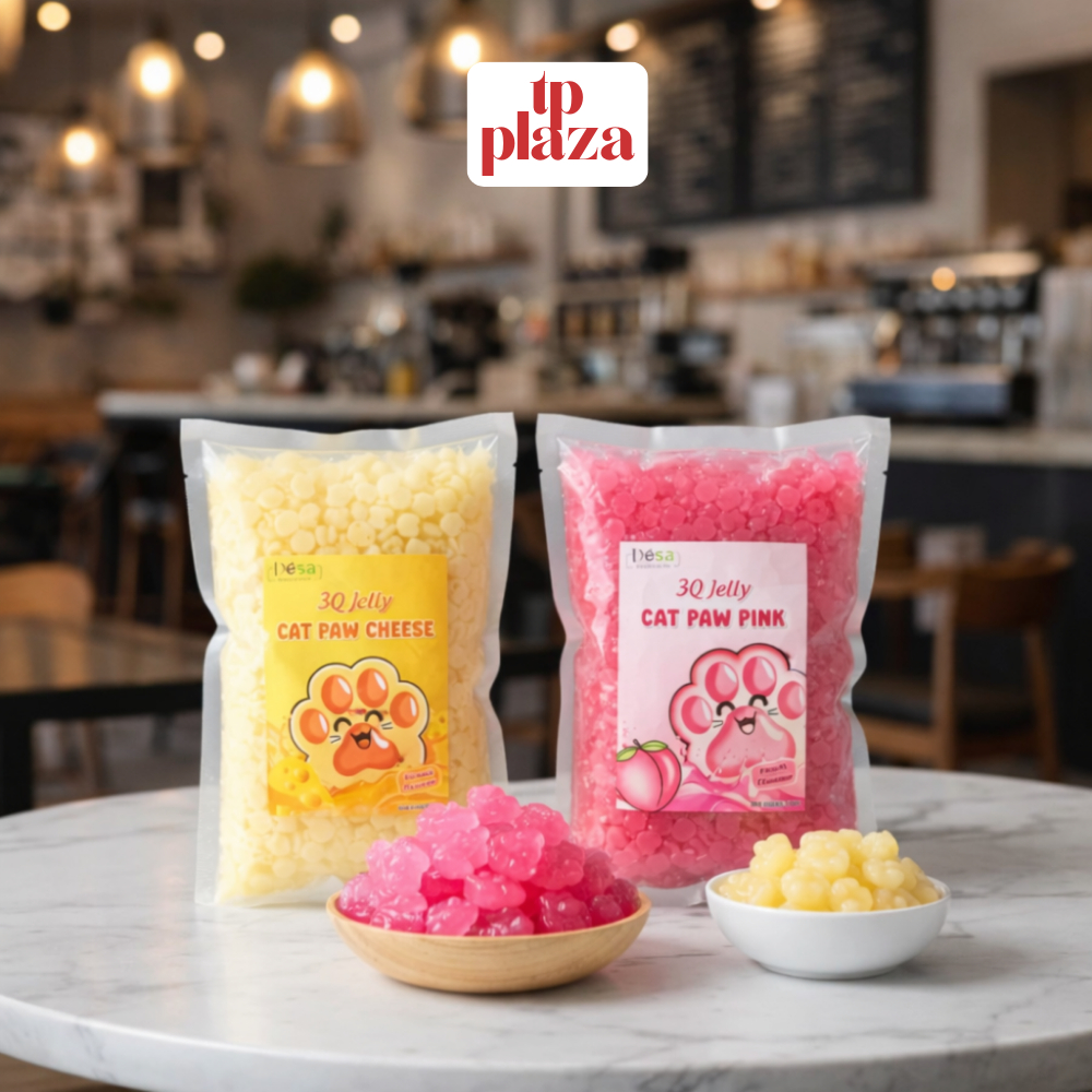 (SALE SỐC NGÀY TRỞ LẠI) Thạch Trân Châu 3Q Chân Mèo Túi 1kg Đủ Vị