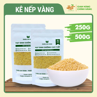 Kê Nếp Vàng Hữu Cơ Tách Vỏ Cho Bé Ăn Dặm, Hạt Kê Nếp Sạch Dinh Dưỡng Nấu Cháo, Bánh Kê Túi 500G