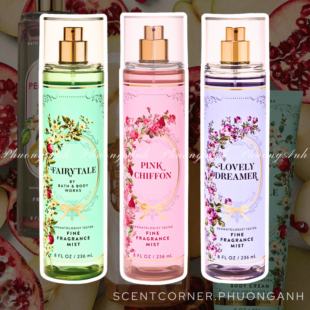 Fairytale | Pink Chiffon | Lovely Dreamer - Xịt Thơm Toàn Thân Body Mist