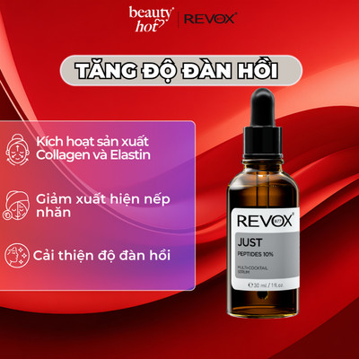 Peptides 10% - Serum hỗn hợp dành cho mặt và cổ Revox B77 Just - 30ml; chỉ dùng ngoài da