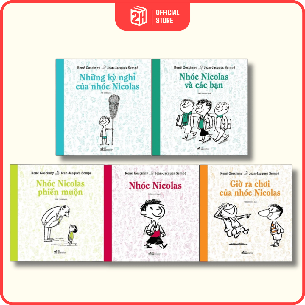 Tuyển tập Nhóc Nicolas, Nhóc Nicolas và các bạn, Giờ ra chơi, Nhóc Nicolas phiền muộn.. - 2H Books