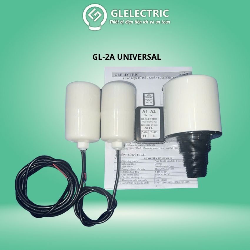 MỚI 2026] Phao Điện Tử Thông Minh GL2A UNIVERSAL - GLELECTRIC Tương Thích Mọi Rơ Le An Toàn (9V-24V)