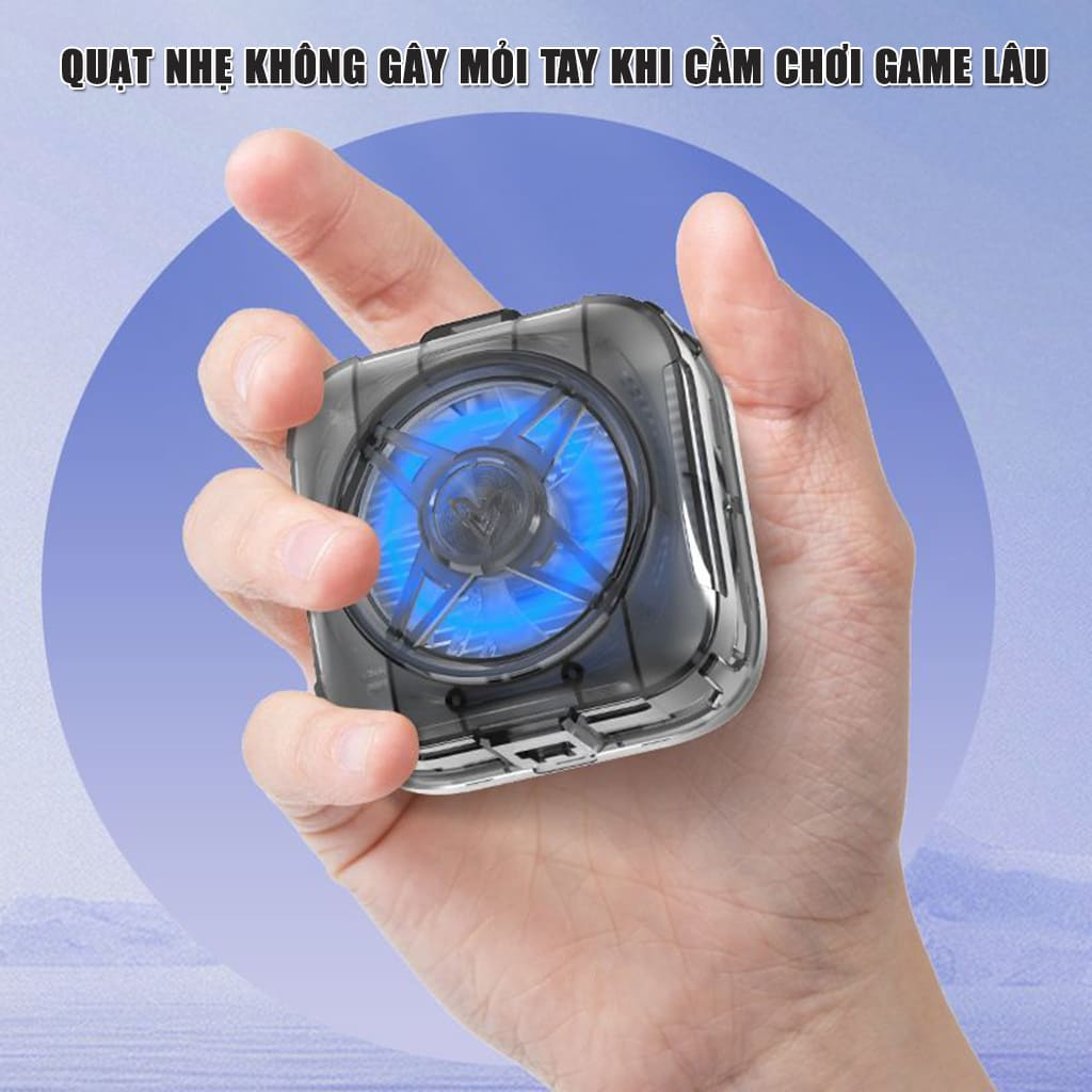 Sò lạnh tản nhiệt điện thoại F49 Pro quạt từ tính có ngàm kẹp rời giảm nhiệt nhanh hỗ trợ tăng FPS Gaming Liên Quân PUBG | BigBuy360 - bigbuy360.vn