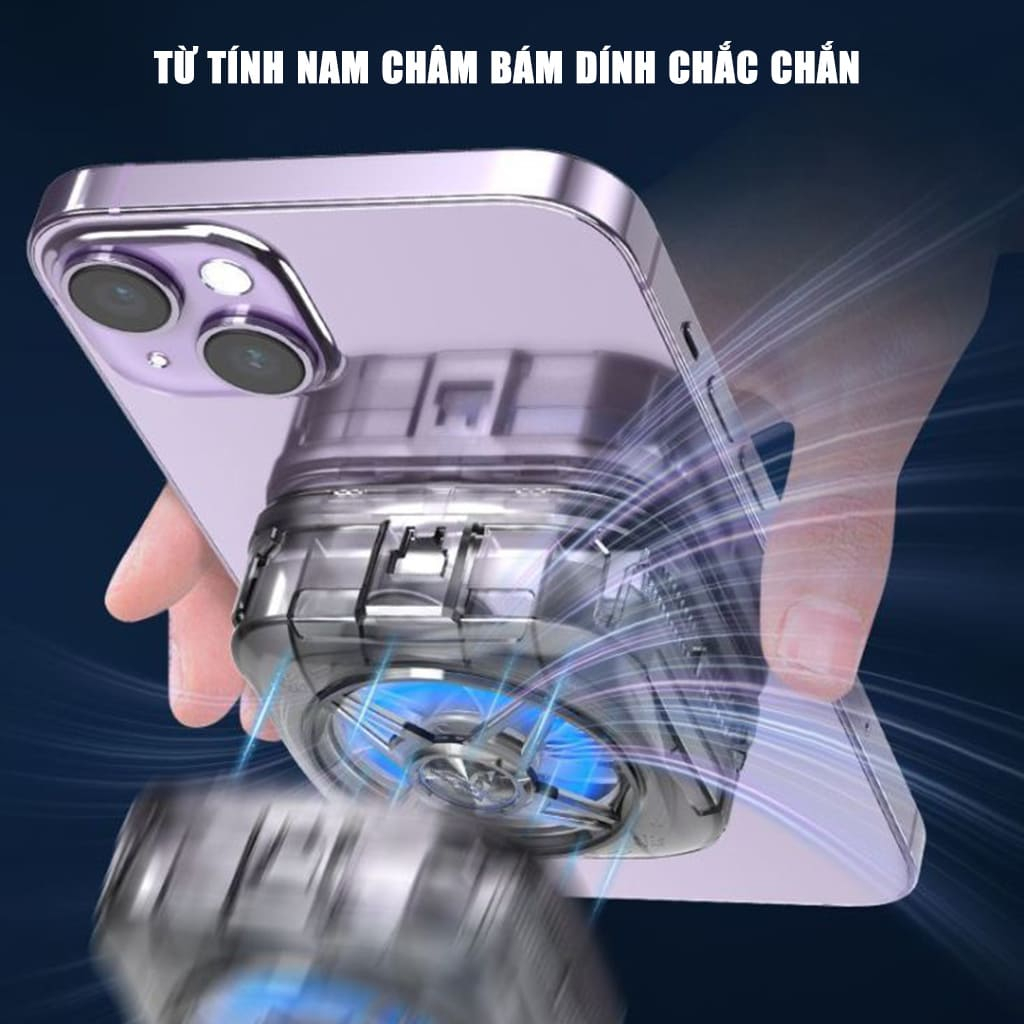Sò lạnh tản nhiệt điện thoại F49 Pro quạt từ tính có ngàm kẹp rời giảm nhiệt nhanh hỗ trợ tăng FPS Gaming Liên Quân PUBG | BigBuy360 - bigbuy360.vn