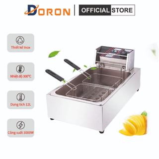 Bếp chiên dầu, bếp chiên nhúng điện 12l SUNNY 3000W nhiệt độ cao, sôi cực nhanh