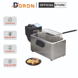 Bếp điện chiên nhúng 4L - 2000W đa năng chiên gà rán, khoai tây, đồ ăn nhanh