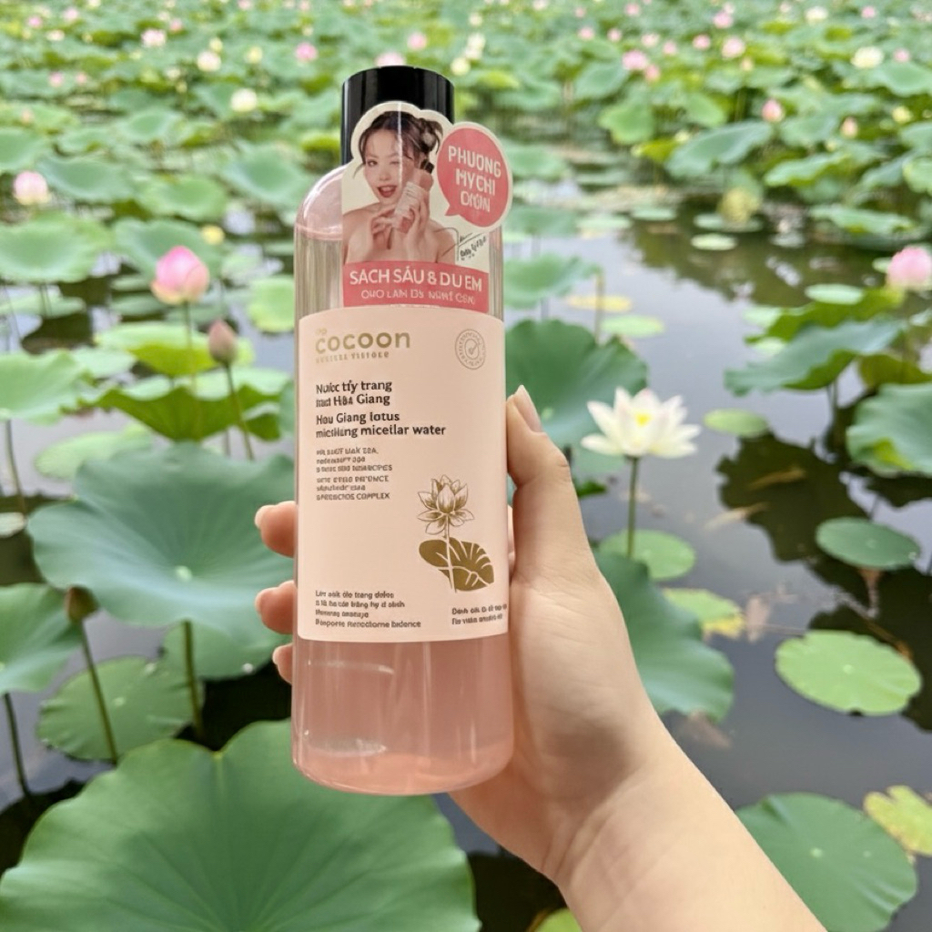 Nước tẩy trang bí đao Cocoon / Tẩy trang sen cocoon (500ml)