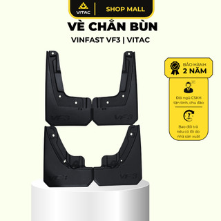 Vè chắn bùn Vitac dành cho xe ô tô VINFAST VF3 – Nhựa pp cao cấp, dễ lắp đặt, bền bỉ, chuẩn form