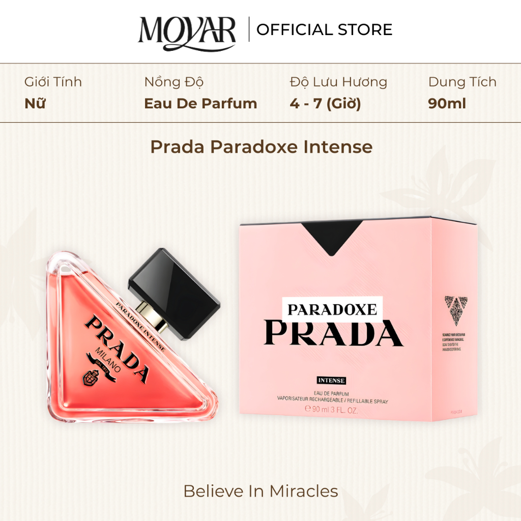 Nước Hoa Prada Paradoxe Intense | Nước Hoa Nữ | Moyar Perfume