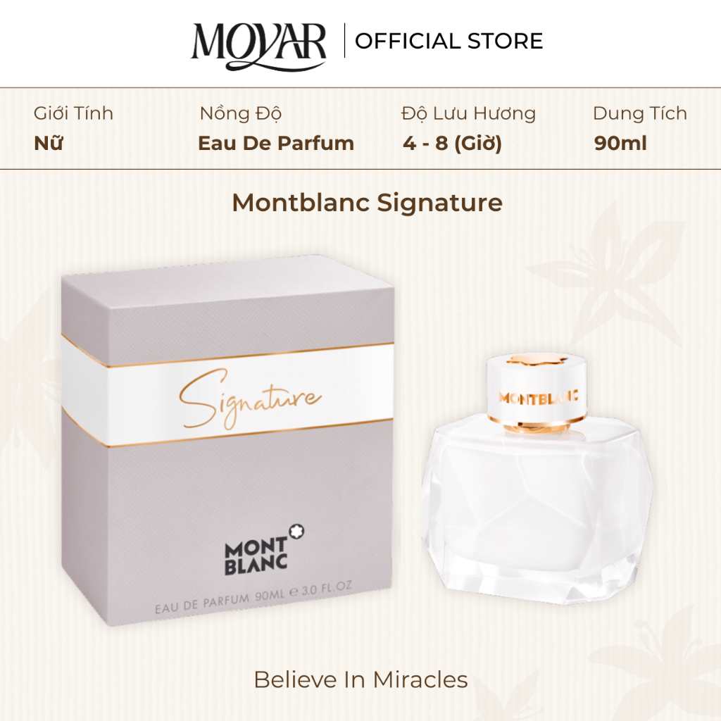 Nước Hoa Montblanc Signature EDP | Nước Hoa Nữ Fullsize | Moyar Perfume