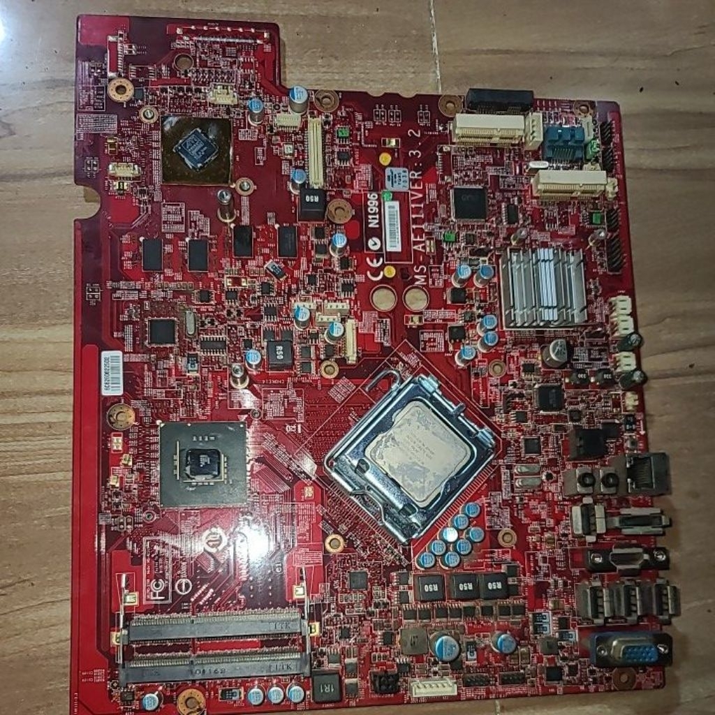 linh kiện tháo máy Máy tính all in one msi ms ae1111 main có vga, loa 2.1, cao áp, vỏ, màn rộp, tản 
