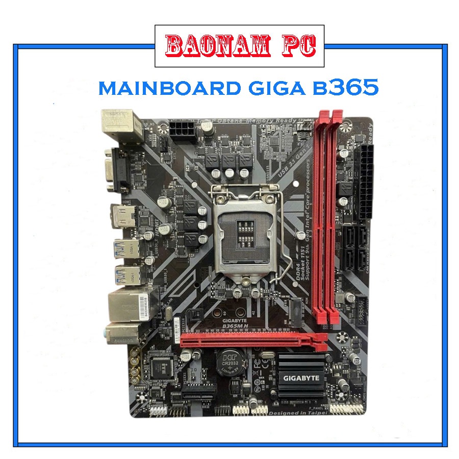 mainboard giga b365 kèm fe,socket 1151,hàng  đẹp bảo hành 3T,(đã qua sử dụng)