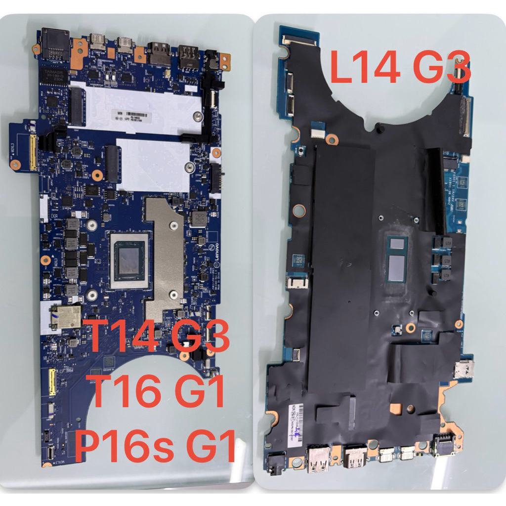 Main laptop Thinkpad L14 Gen 3 - T14 Gen 3 - T16 Gen1 - P16s Gen 1